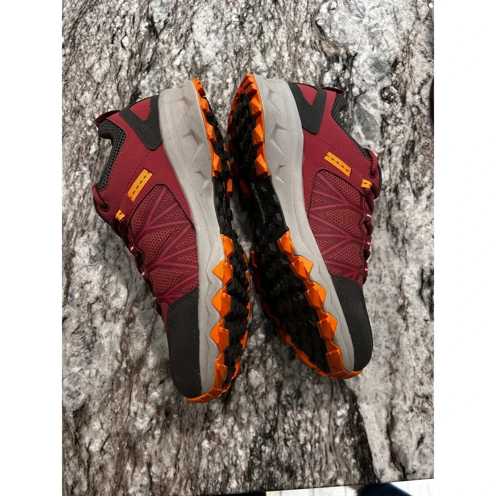 Columbia Peakfreak II Outdry  Hiking Shoes Red Orange Waterproof BL5953-679